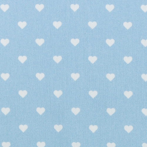 Swafing Baumwolle - Herzen - Hellblau